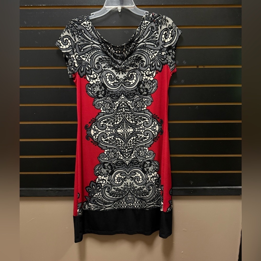 Shelby & Palmer Baroque Print Sheath Dress 8